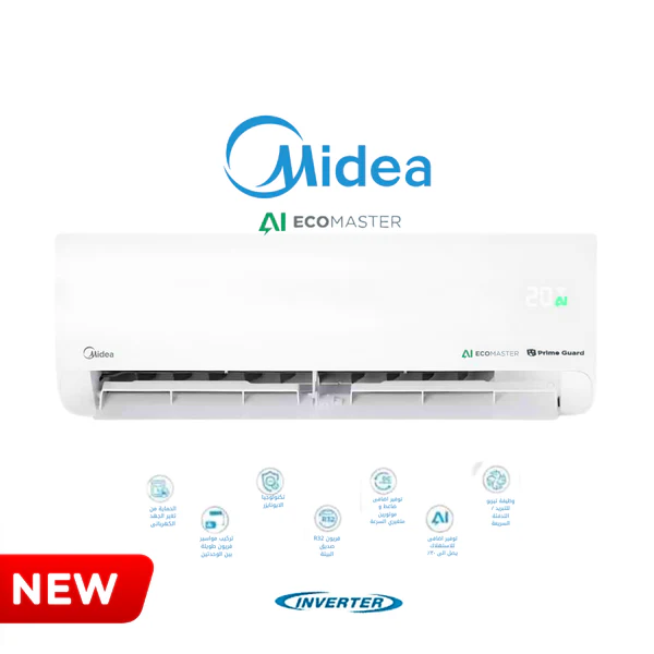Midea AI Eco Master Cool & Heat Inverter 3 HP AL ECO MASTER M1SCT-24HRDNF-Q8