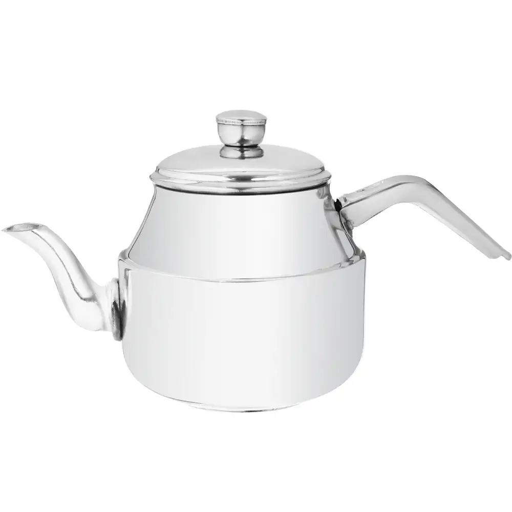 aluminum tea kettle, 1.5 liter capacity - silver