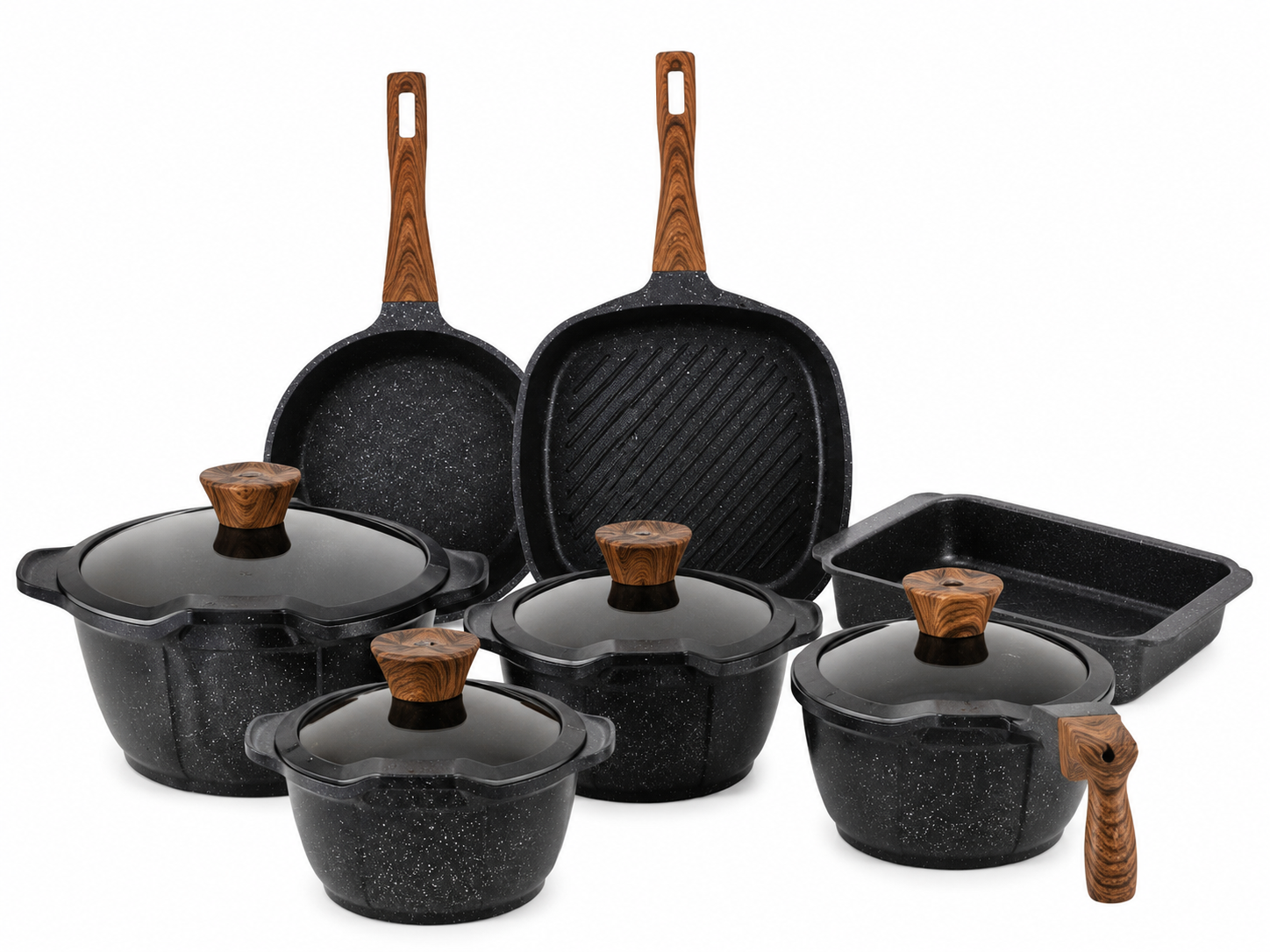 Royal Design Granite Set, 13 Pieces