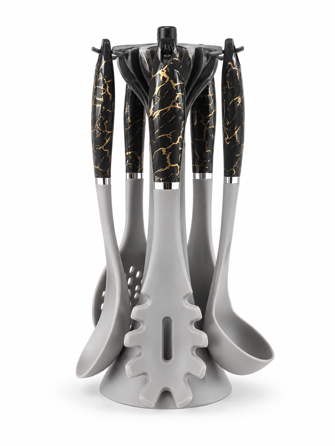 6-Piece Silicone Kitchen Utensil Set – Grey