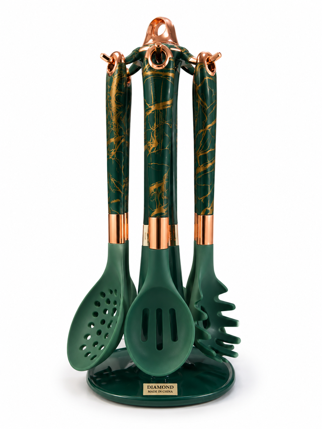 7-Piece Silicone Kitchen Utensil Set – Olive Green