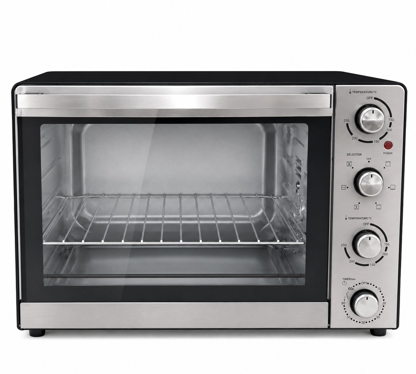 Fresh Full electric oven, 65 liters, gold stainless steel