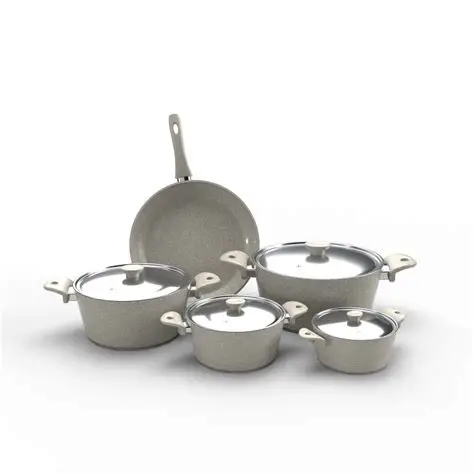 8-Piece T-Shape Set (28/24/18 cm pots + Wok + 28 cm pan)