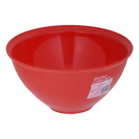 Small red mixing bowl